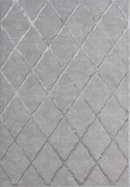 Webteppich STUDIO in grau aus Polyester