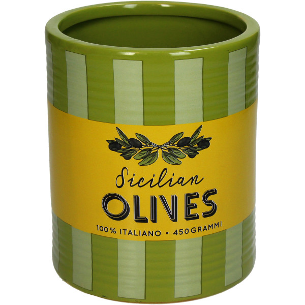 Pflanzgefäß OLIVES in mehrfarbig aus Steingut