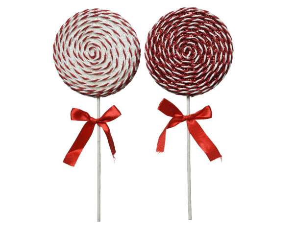Christbaumschmuck Hänger LOLLY in mehrfarbig aus Kunststoff