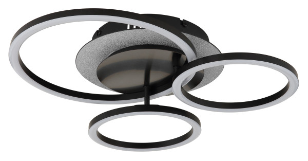 Deckenleuchte NORBERTO in schwarz aus Metall