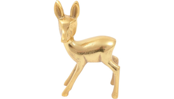 Rehkitz RALF in goldfarben aus Aluminium