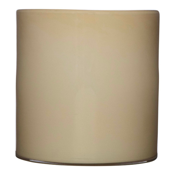 Übertopf ASTRA in beige aus Glas