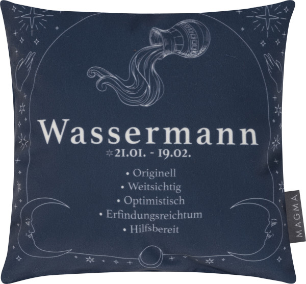 Kissen WASSERMANN in mehrfarbig aus Polyester