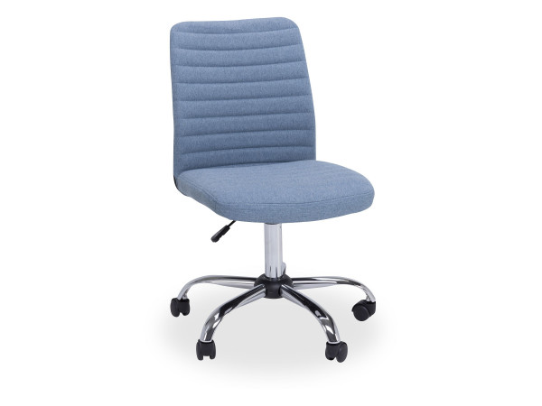Drehstuhl VINCENT in blau aus Stoff