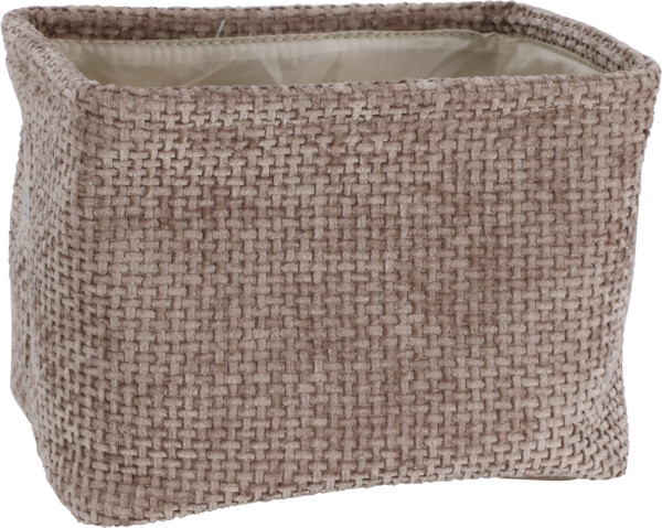 Korb TEDDY groß in braun aus Polyester