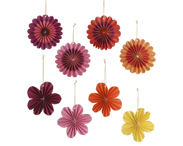 Dekoobjekt FIORI in mehrfarbig aus Papier
