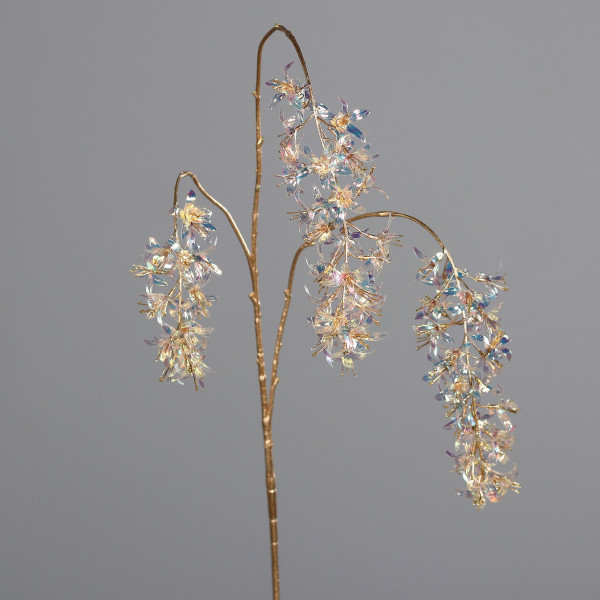 Kunstpflanze Luriosum in goldfarben aus Kunststoff