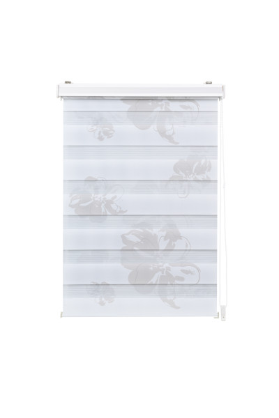 Doppelrollo FLORAL 140x160 cm in mehrfarbig aus Polyester