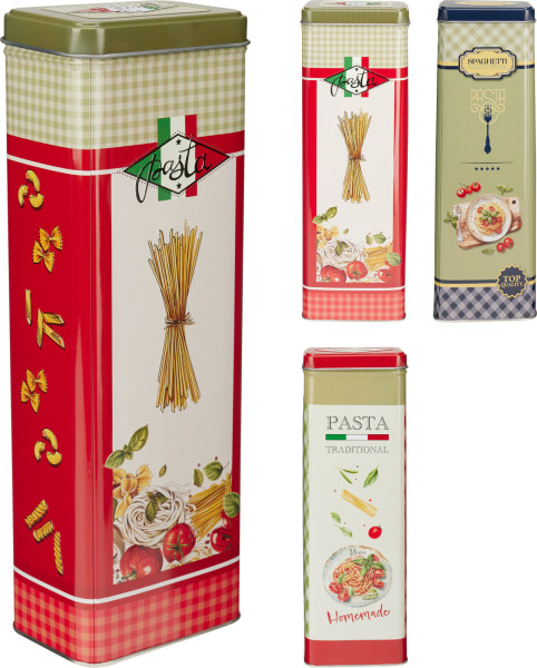 Vorratsdose PASTA in mehrfarbig aus Stahl