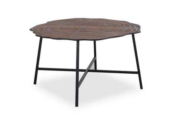 Couchtisch ALIYA in braun/schwarz aus MDF