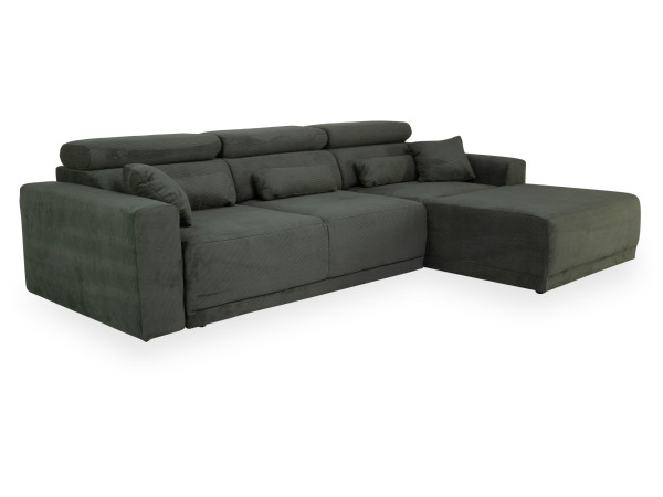 Polsterecke CATTALEA in grün aus Stoff