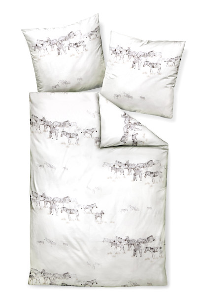 Bettwäsche MOMENTS Mako-Satin aus Baumwolle