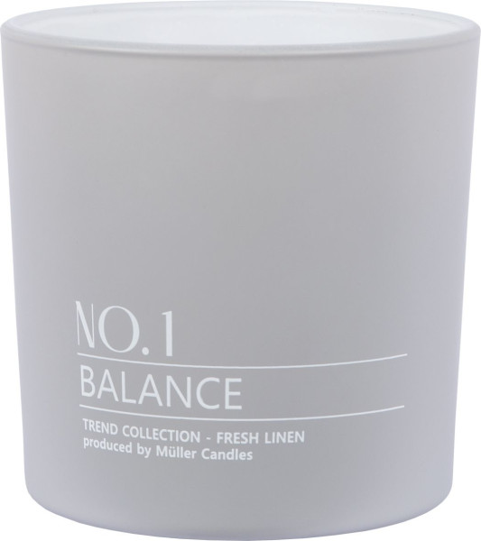 2-Docht-Duftglas BALANCE in grau aus Wachs