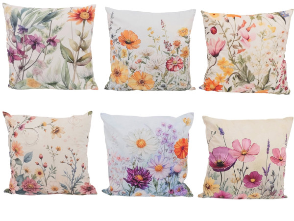 Kissen FLORALE in mehrfarbig aus Polyester
