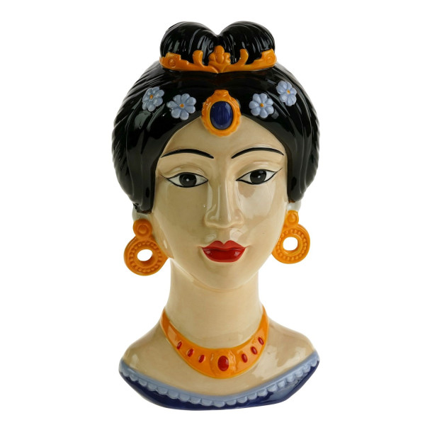 Vase CAMILA in bunt aus Dolomit