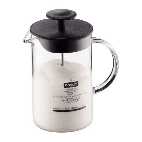 Milchschäumer Bodum LATTEO in schwarz aus Materialmix