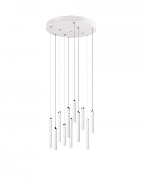 Pendelleuchte TUBULAR in weiß aus Metall