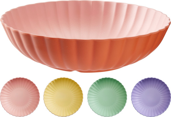 Schüssel MALAGA in mehrfarbig aus Glas