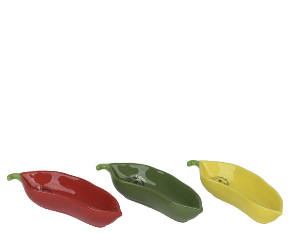 Schälchen PAPRIKA in mehrfarbig aus Dolomit