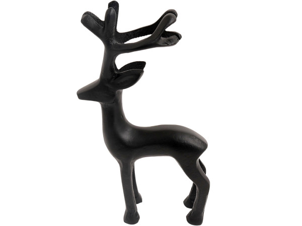 Rentier ROLF in schwarz aus Aluminium
