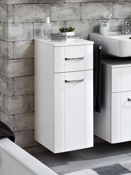 Badunterschrank Aquarell 3006 in weiß aus Lack