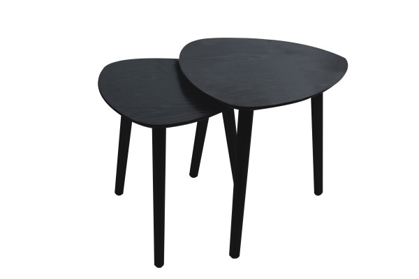 Beistelltisch ASHTON in schwarz aus MDF