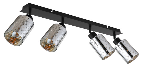 Strahler ALONSO in schwarz aus Metall