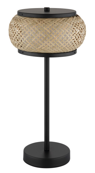 Tischleuchte BAMBORA in schwarz aus Metall