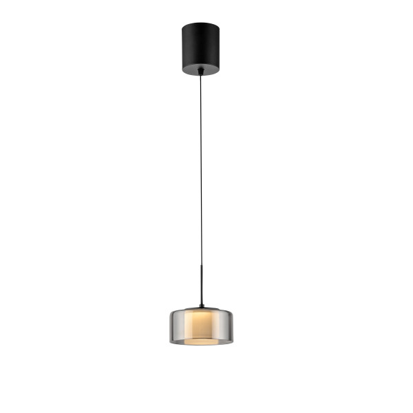 Pendelleuchte RIKA in schwarz aus Glas