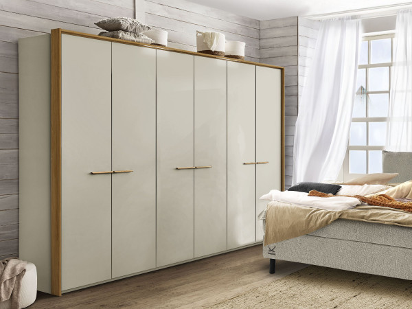 Kleiderschrank SANSIBAR USEDOM in champagner aus Dekor