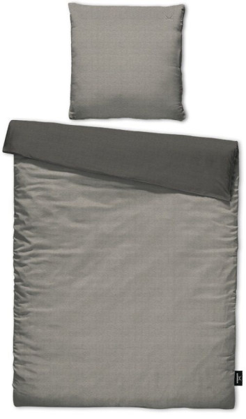 Bettwäsche SANSIBAR Piquee in taupe aus Baumwolle