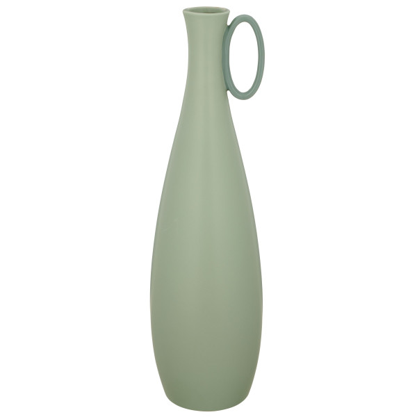 Vase mit Henkel in jade aus Porzellan
