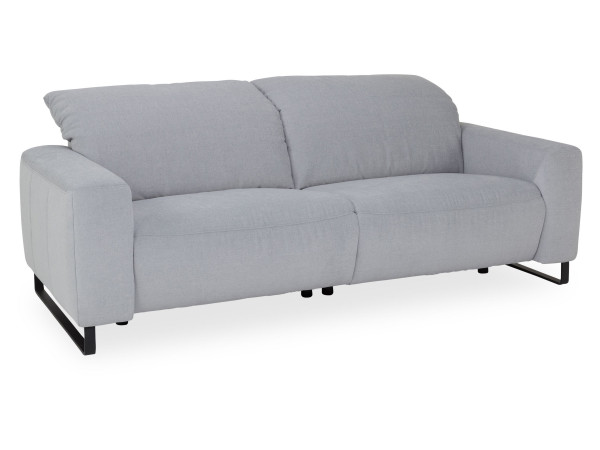 Sofa 3 Sitzer groß CALANO in Lightblue aus Stoff