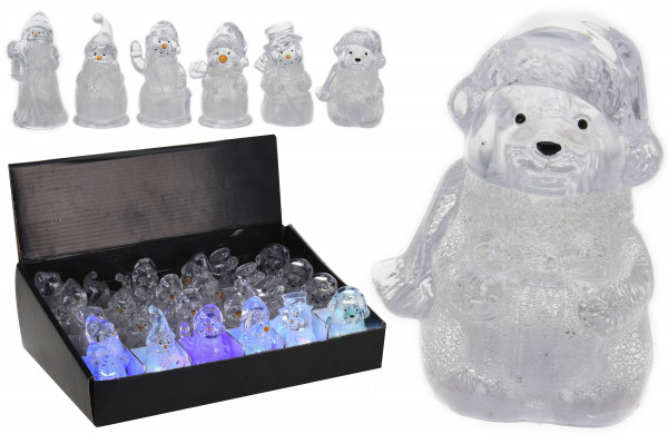 Dekofigur LED in transparent aus Kunststoff