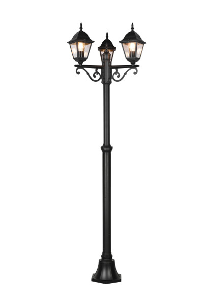 Außenleuchte LIVENZA in schwarz aus Aluminium