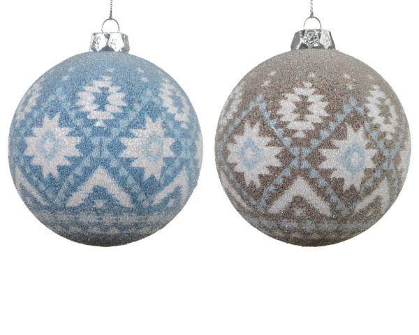 Weihnachtskugel LEVI in mehrfarbig aus Kunststoff