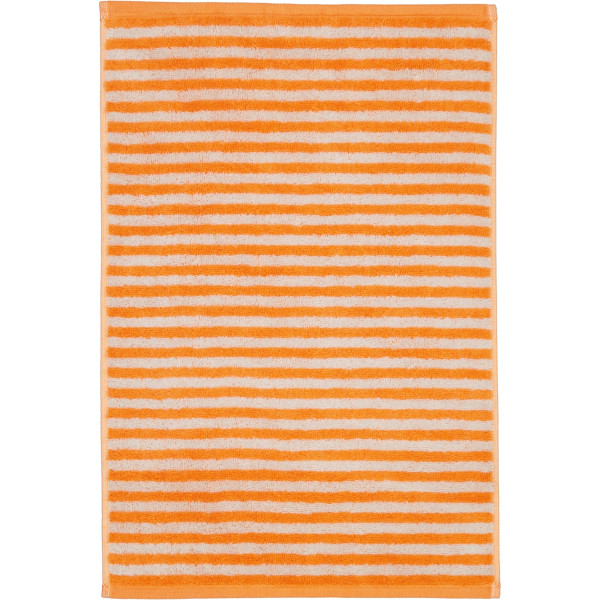 Gästetuch CAMPUS Ringel in mandarin aus Baumwolle