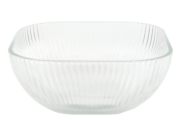 Schale LINES in transparent aus Glas