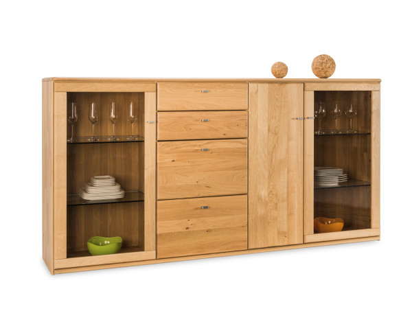 Highboard VALMONDO ABANDO in Kernbuche aus Massivholz