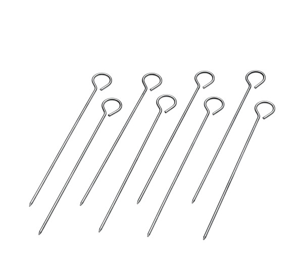 Rouladennadel-Set in silberfarben aus Edelstahl