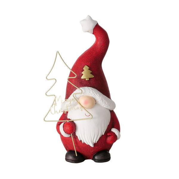 Weihnachtsmann GEORG in mehrfarbig aus Materialmix