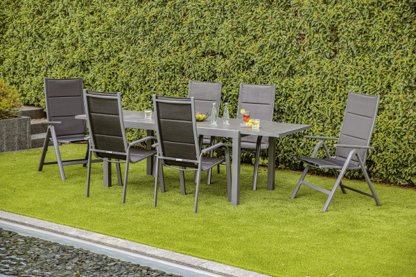 Tischgruppe greemotion GRENADA in grau