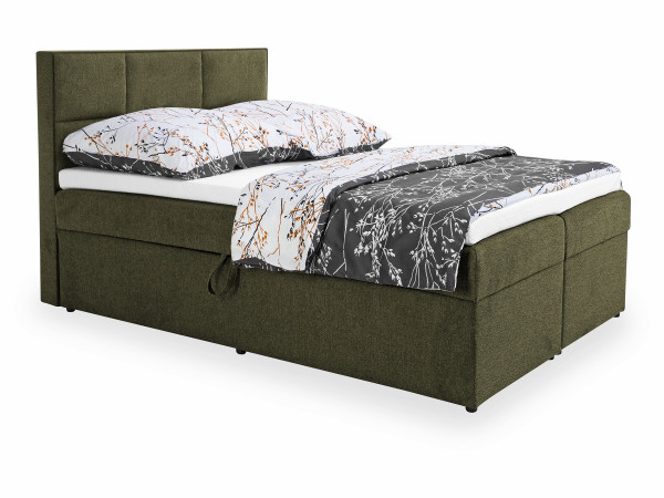Boxbett KIAM in grün aus Stoff