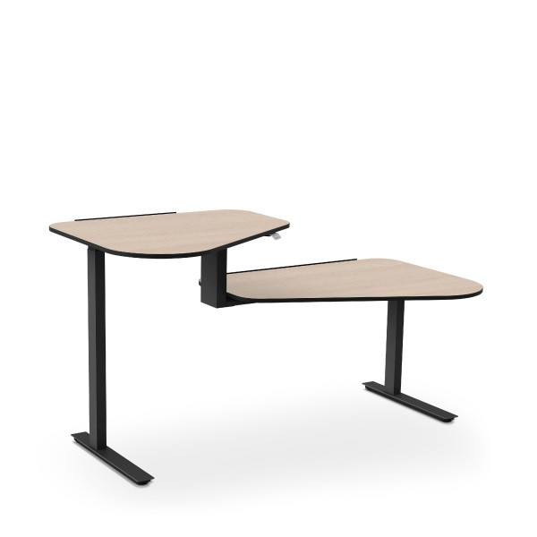 Aeris Active OFFICE Desk in schwarz aus Dekor
