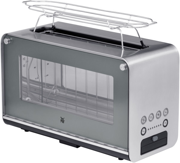 Toaster in silberfarben aus Metall