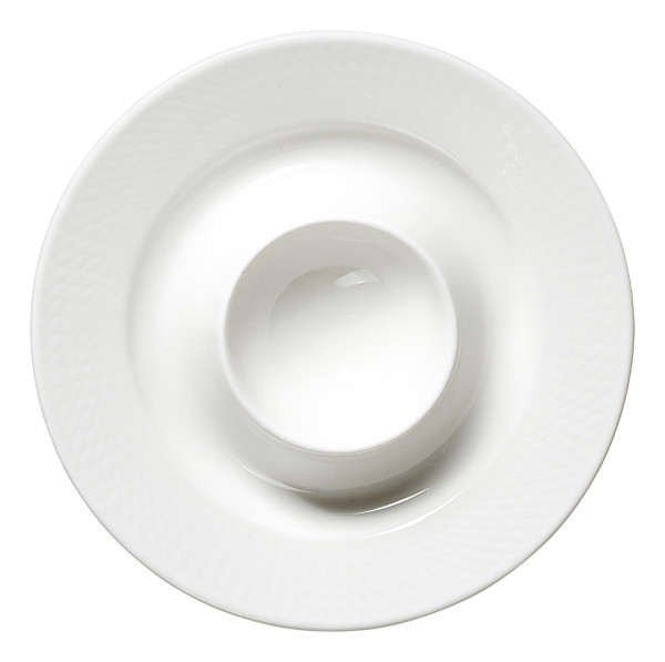 Eierteller SAPHIR in weiß aus Porzellan