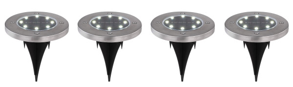 Außenleuchte Solar in schwarz aus Metall