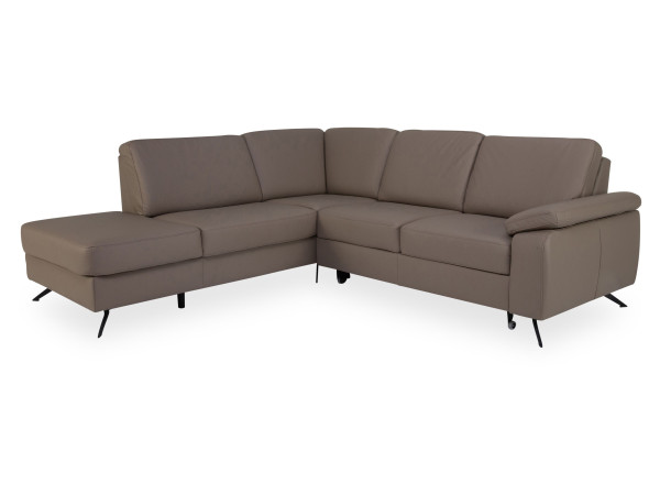 Polsterecke SYSTEMPOLSTER PAAVO in Artischocke aus Leder