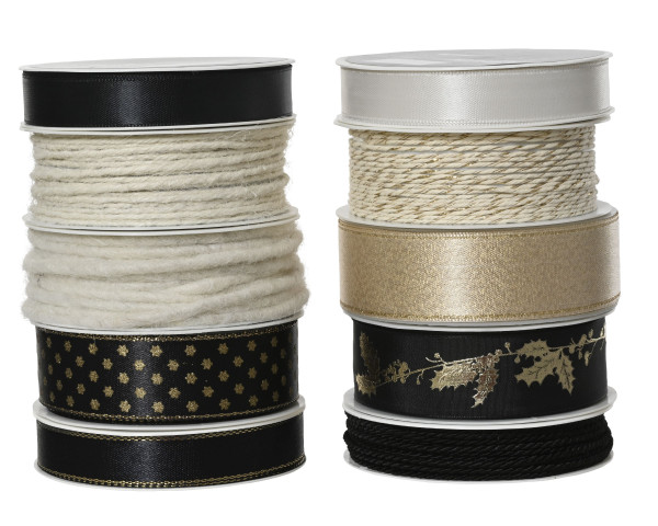 Geschenkband in mehrfarbig aus Polyester