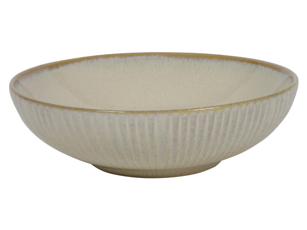 Suppenteller OCEAN in beige aus Keramik